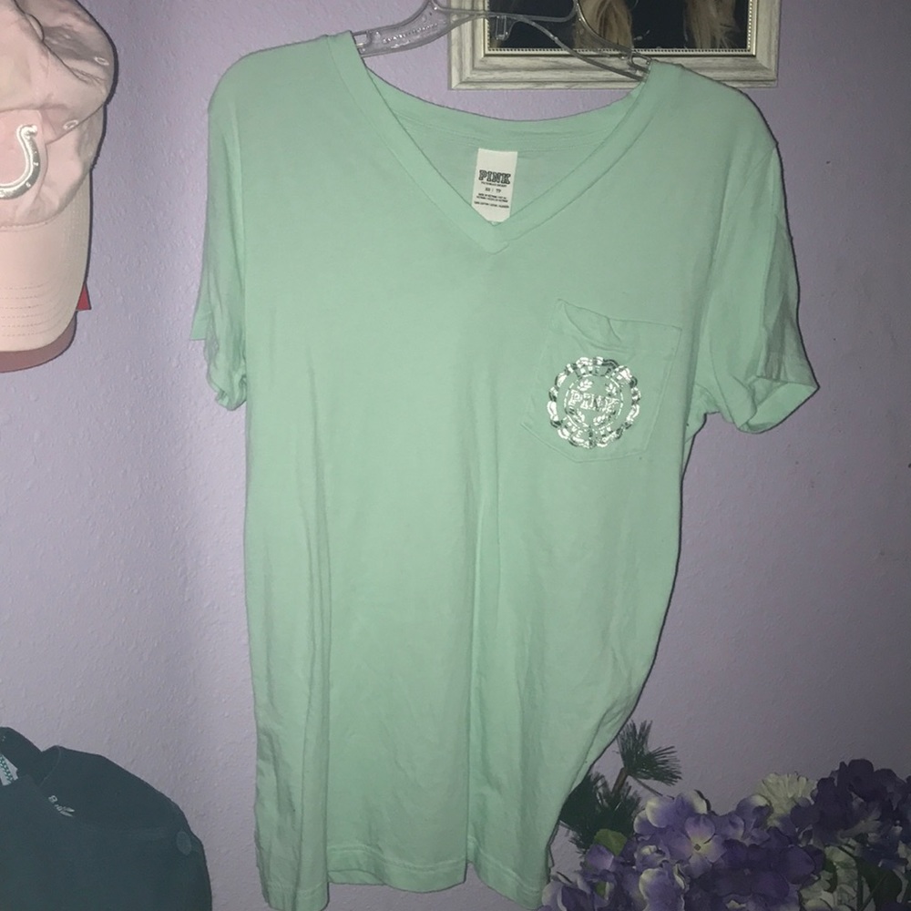 Victoria's Secret Pink Top (in blue-green color)